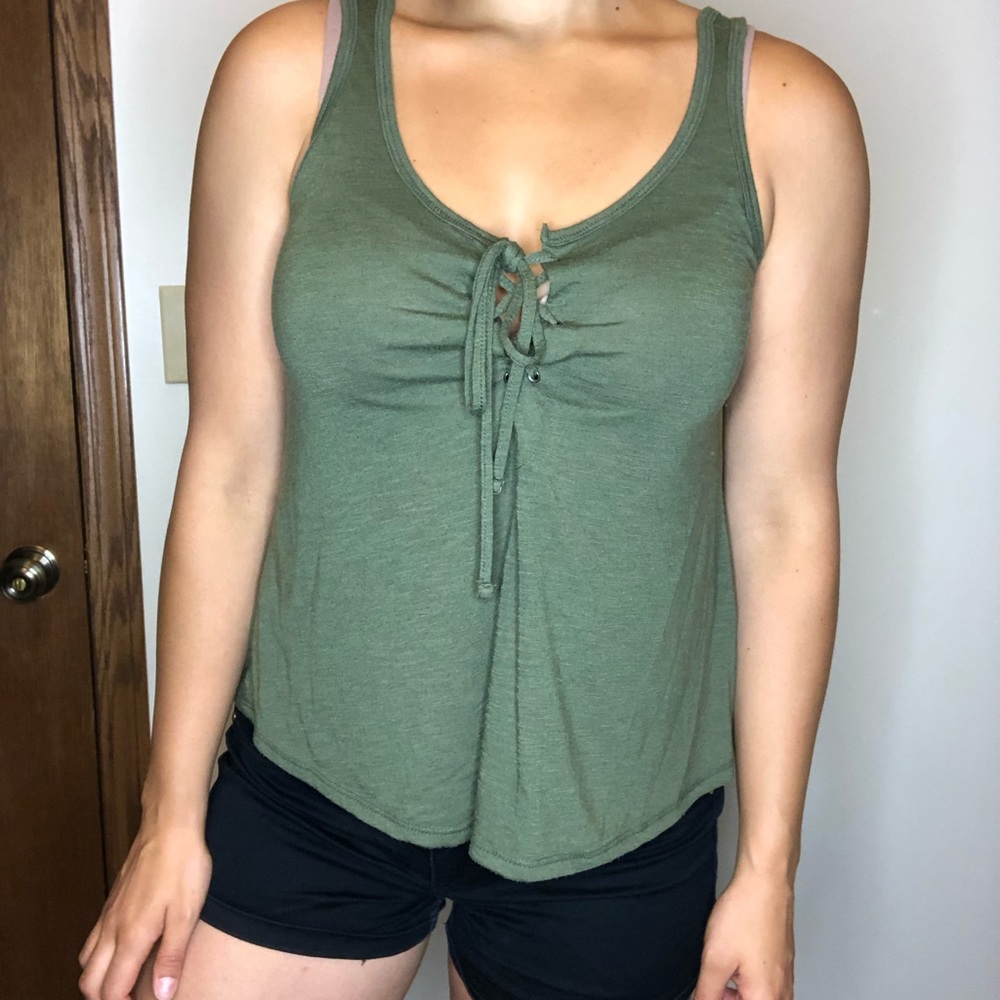 Green summer tank